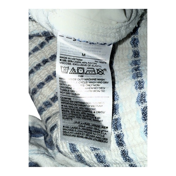 Old Navy Sold Out Striped Linen-Blend Cami Jumpsuit Size Medium - Picture 5 of 5